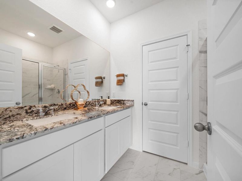 Furnished interior in a model home at The Villages at WestPointe in Dayton (Image 25).