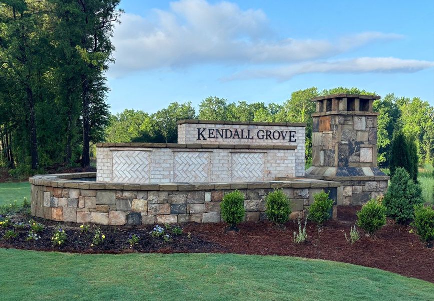 Entrance to the Kendall Grove community in McDonough, GA, featuring signage and landscaping (Image 1). Entrance to the Kendall Grove community in McDonough, GA, featuring signage and landscaping (Image 1).