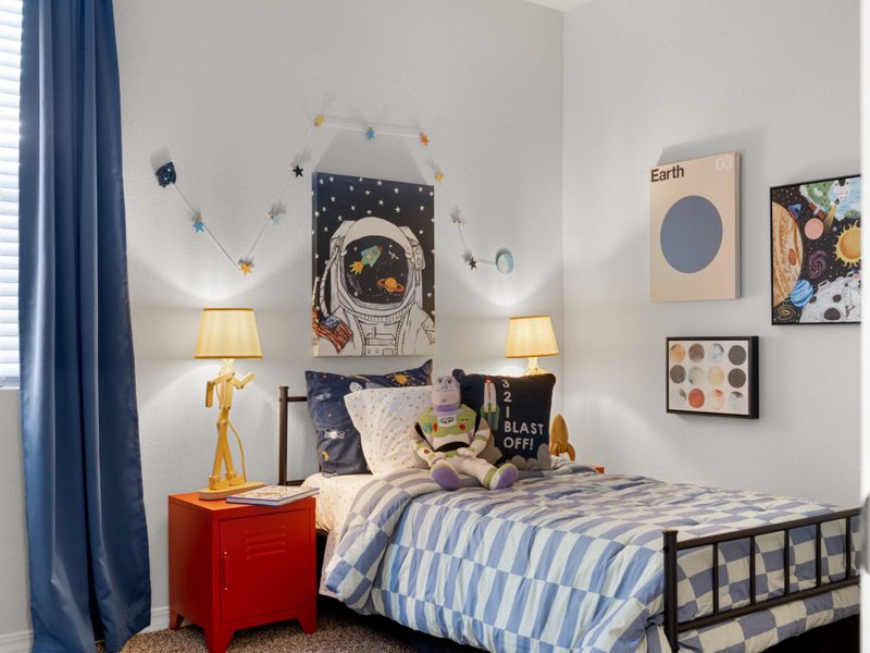 Furnished interior in a model home at Paseos Del Este in Horizon City (Image 19). Furnished interior in a model home at Paseos Del Este in Horizon City (Image 19).