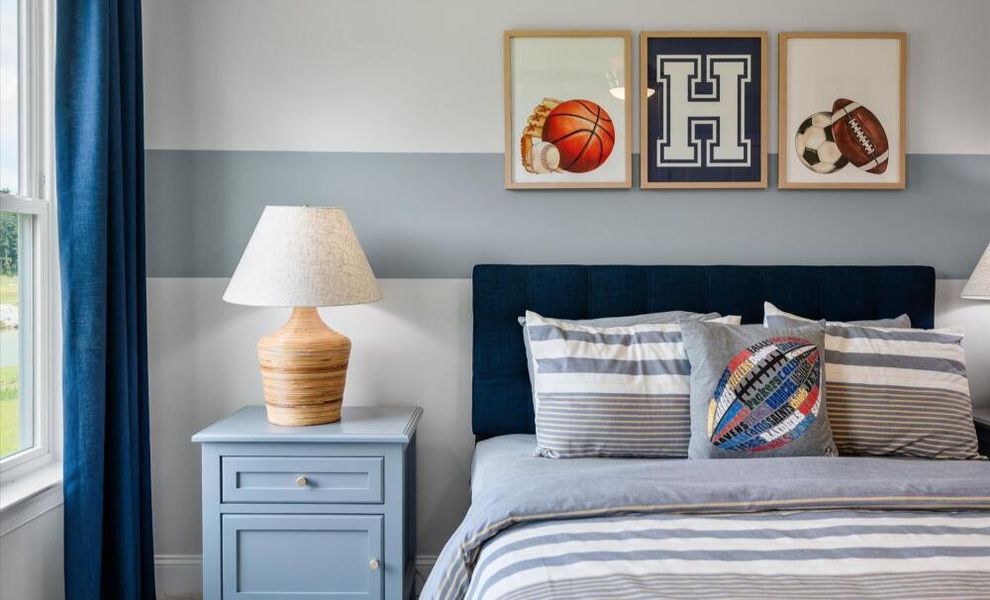 Furnished interior in a model home at Parker's Preserve in Ridgeville (Image 37).