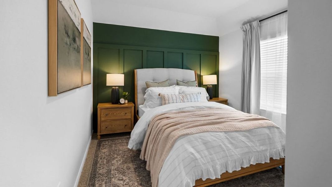 Furnished interior in a model home at The Landing at Hidden Lakes in McKinney (Image 31).