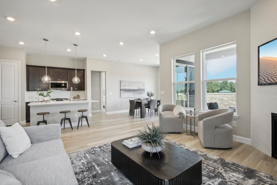 Furnished interior in a model home at The Estates Collection at Murphy Creek in Aurora (Image 5).