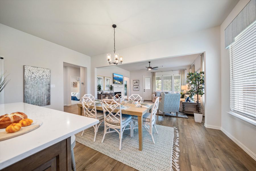 Furnished interior in a model home at Waterford Park in Weatherford (Image 11).