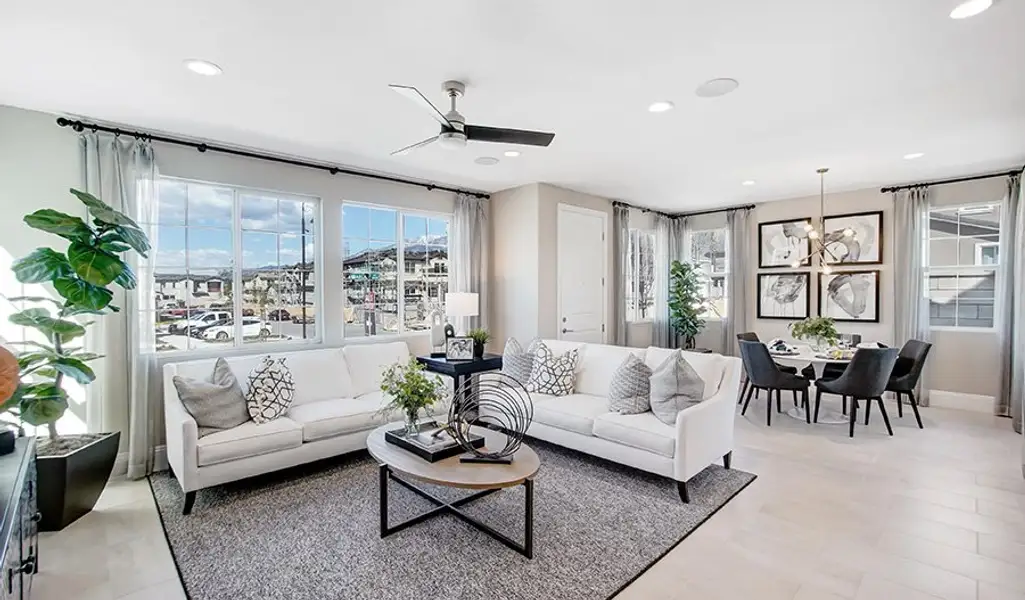 Furnished interior in a model home at Fusion at Avalon Crossing in Mesa (Image 2).