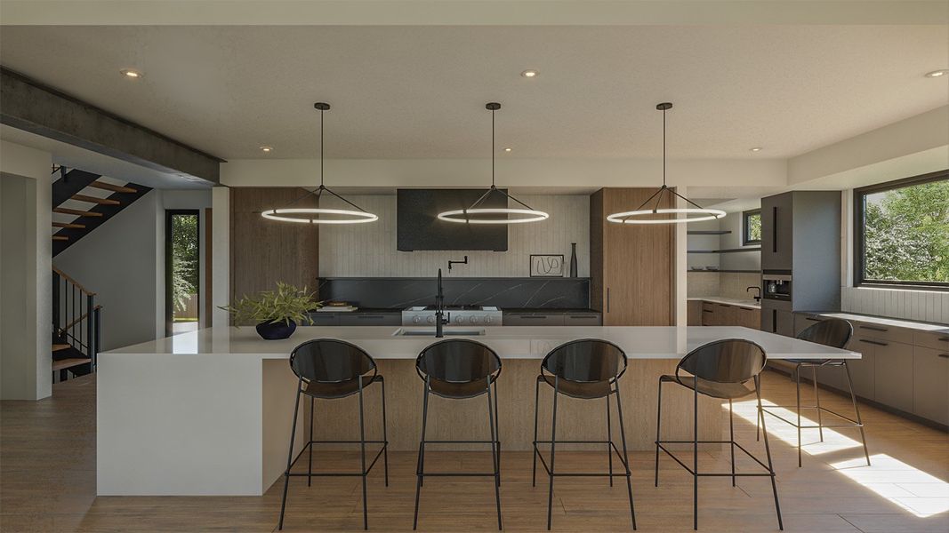 Furnished interior in a model home at Signature at Crystal Valley in Castle Rock (Image 6).