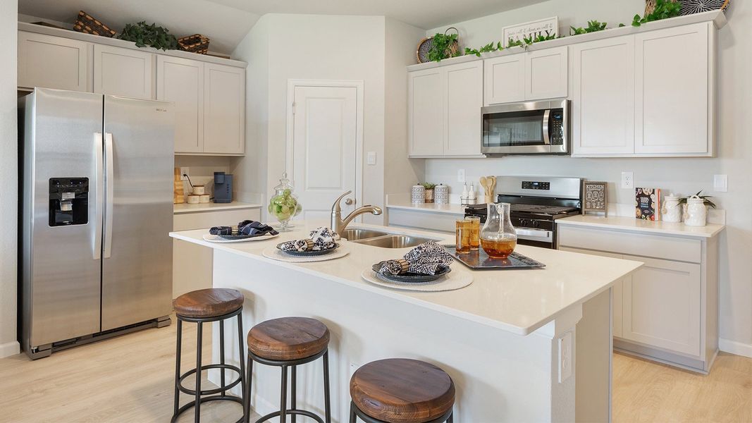 Furnished interior in a model home at Liberty Village in Brenham (Image 10).