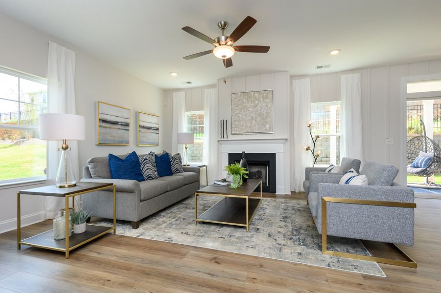 Furnished interior in a model home at Miller Park in Greenville (Image 6).
