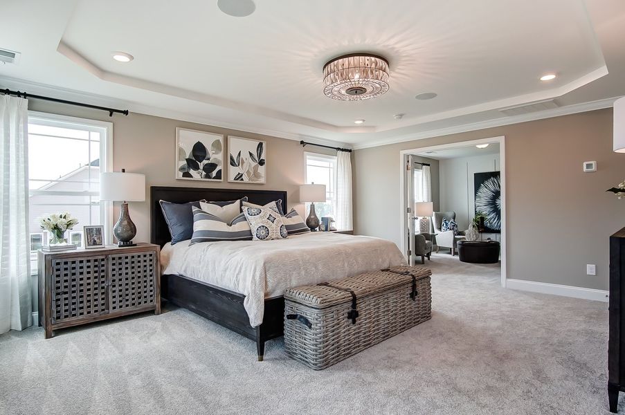Furnished interior in a model home at Woodleigh Park at Lake Carolina in Columbia (Image 14).