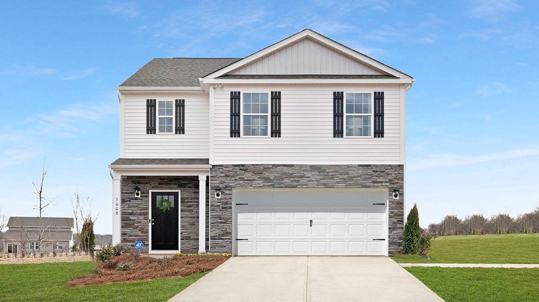 Front exterior of a home in the Clark Creek Landing community, located in Lincolnton, NC (Image 4).