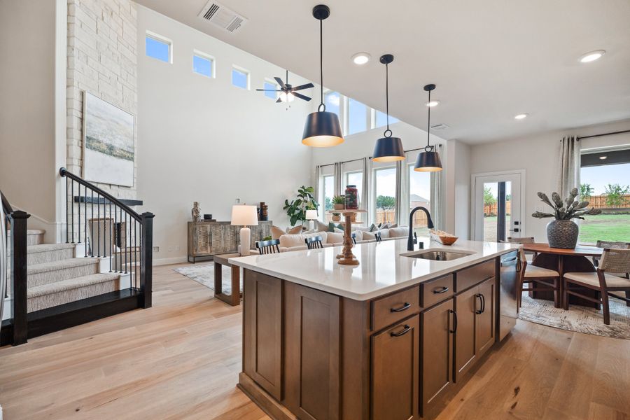 Furnished interior in a model home at Lovers Landing in Forney (Image 6).