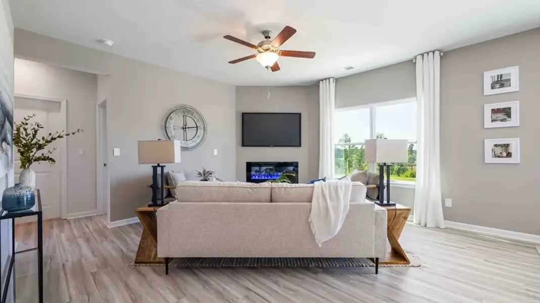 Furnished interior in a model home at Greenbriar Ridge in Statesville (Image 9).