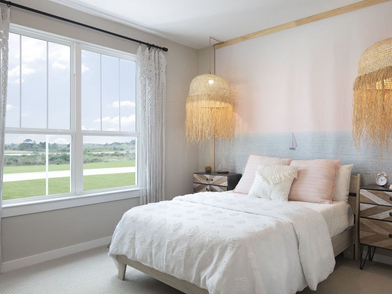 Furnished interior in a model home at Kemah Crossing - Luxe Series in Kemah (Image 12).