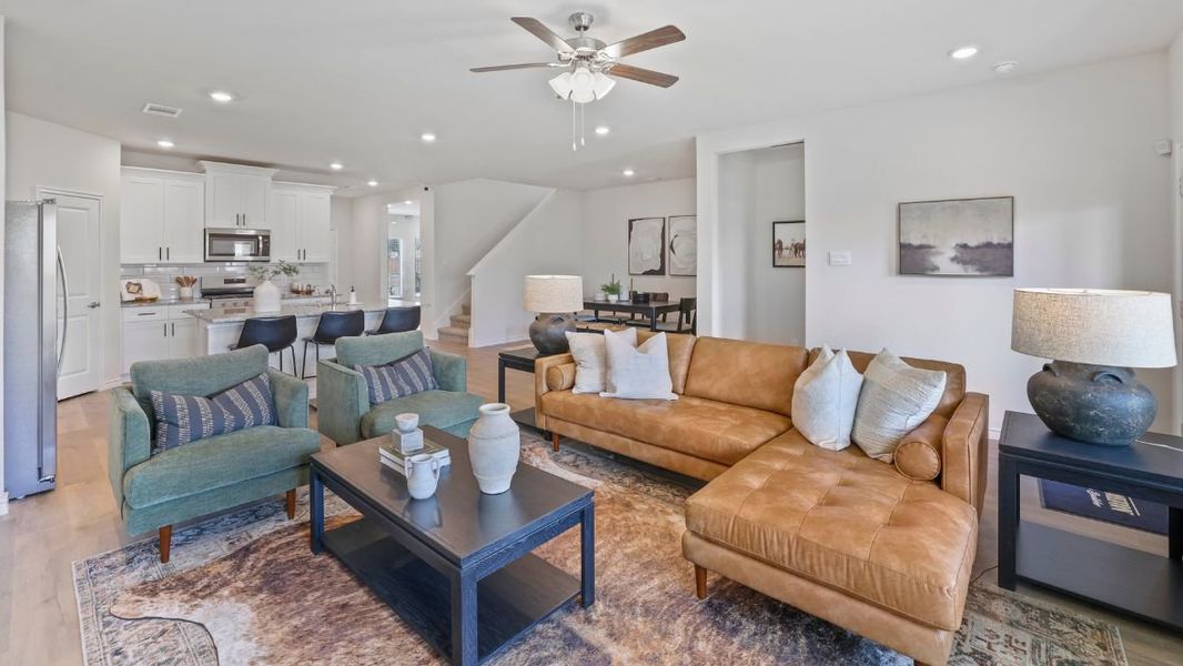 Furnished interior in a model home at The Preserve at Forum in Grand Prairie (Image 12). Furnished interior in a model home at The Preserve at Forum in Grand Prairie (Image 12).