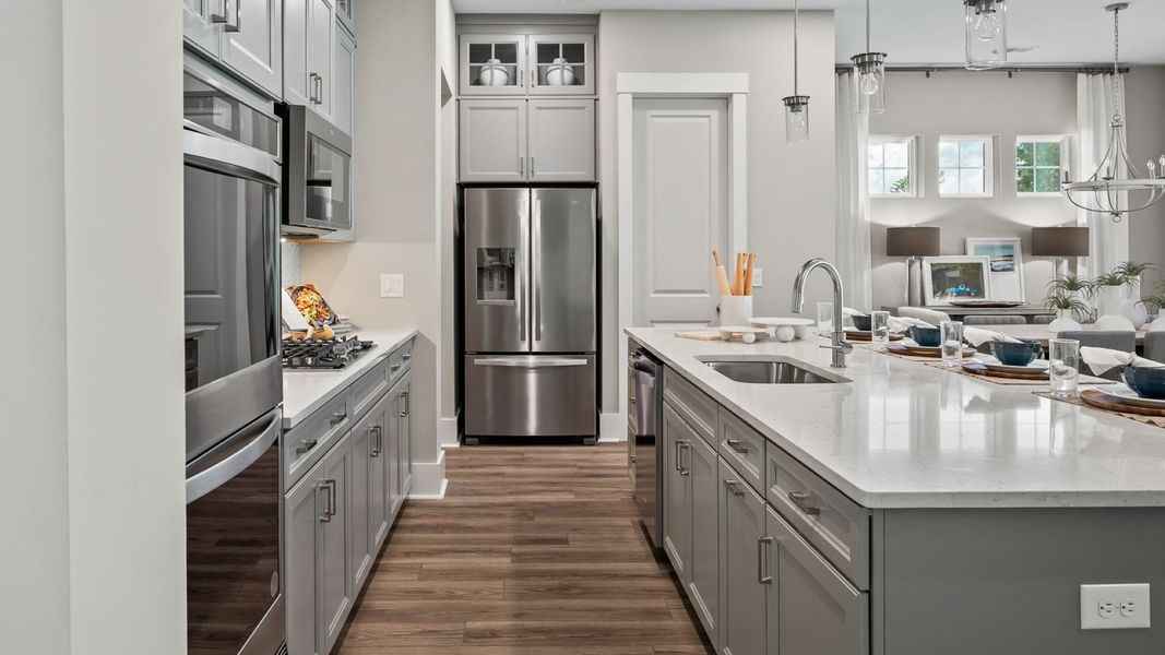 Furnished interior in a model home at Ocean Isle Palms in Shallotte (Image 17).