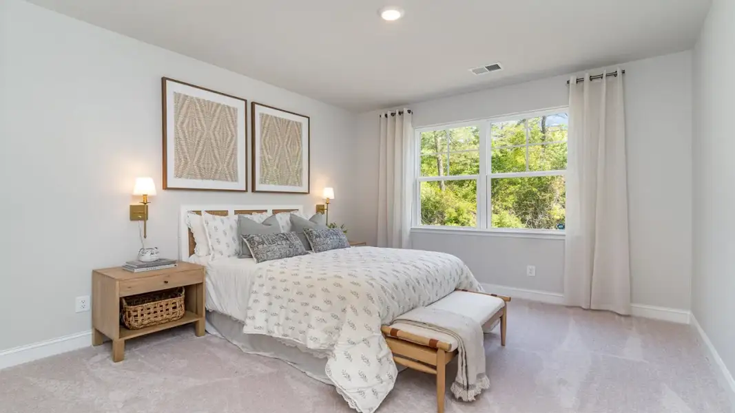 Furnished interior in a model home at Lorick Valley in Blythewood (Image 11).