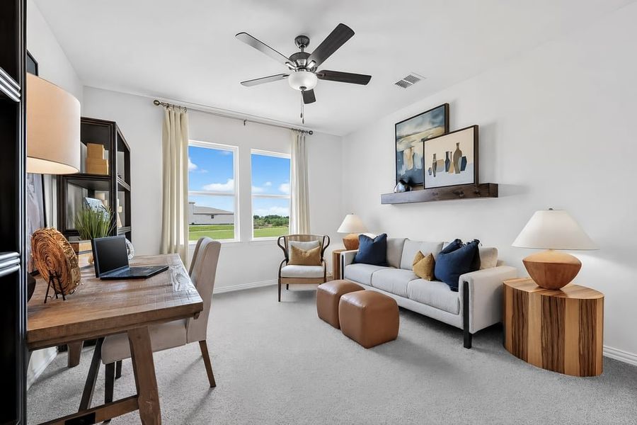 Furnished interior in a model home at Madero 50s in Haslet (Image 120). Furnished interior in a model home at Madero 50s in Haslet (Image 120).