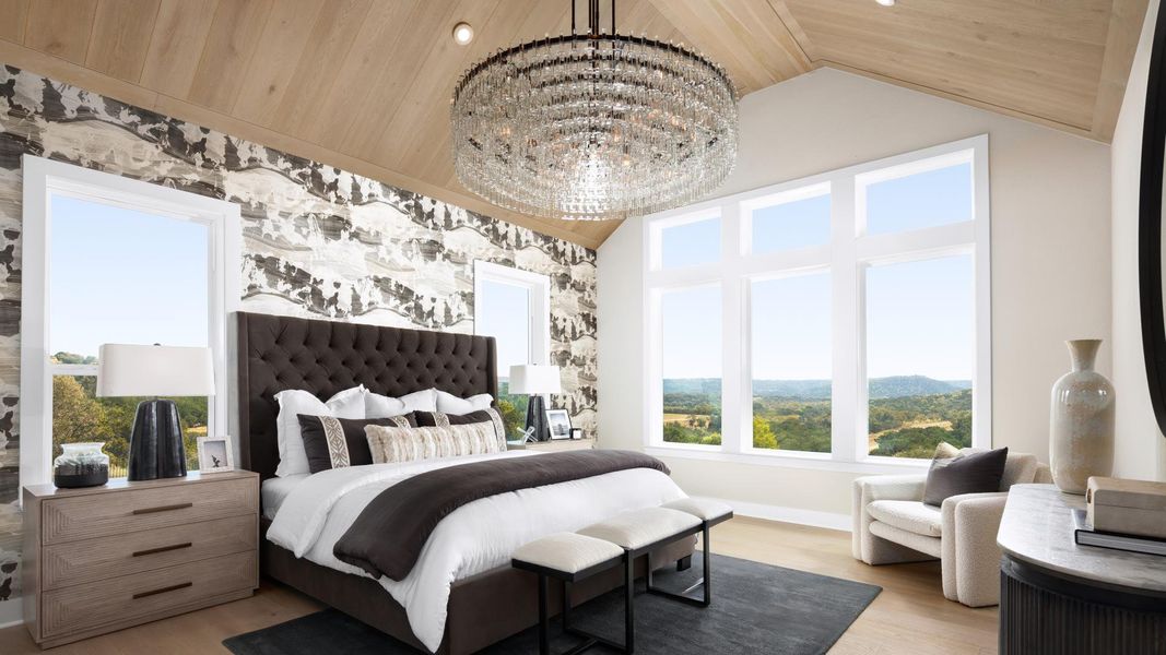 Soaring primary-bedroom ceilings Soaring primary-bedroom ceilings