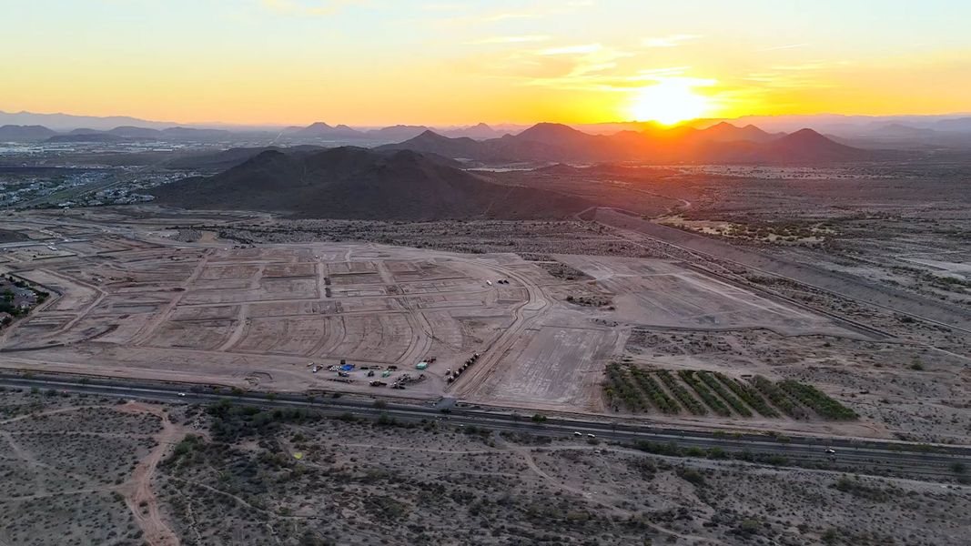Site preparation and early development at The Ridge at Stone Butte in Phoenix, AZ (Image 19).