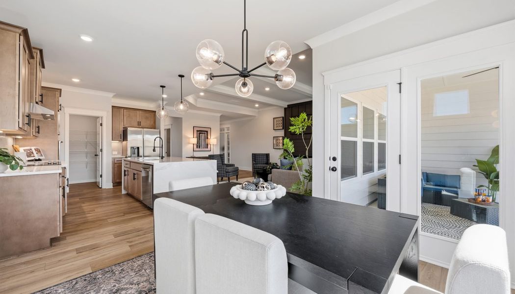 Furnished interior in a model home at Garland Meadows in Cartersville (Image 29).