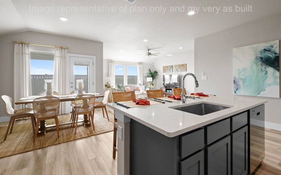 Furnished interior in a model home at The Islands of Rockport in Rockport (Image 25).