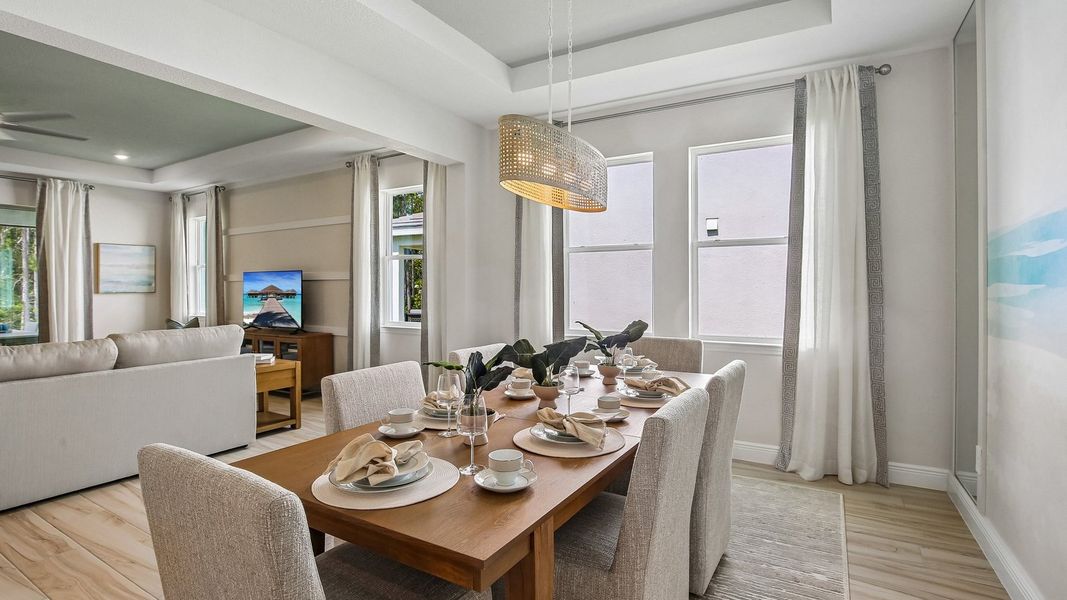 Furnished interior in a model home at Hammock at Two Rivers in Zephyrhills (Image 60).