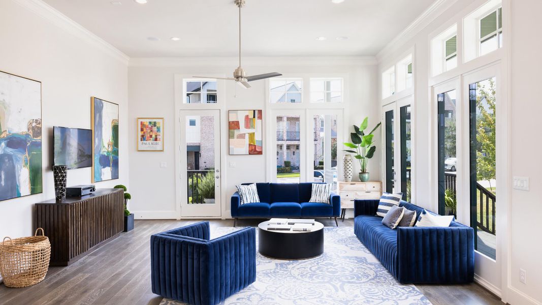 Furnished interior in a model home at Kolbe Farms in Houston (Image 9). Furnished interior in a model home at Kolbe Farms in Houston (Image 9).