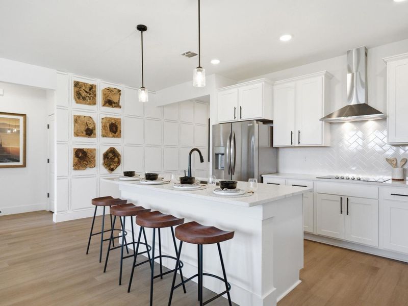 Furnished interior in a model home at Mercer Meadows in Royse City (Image 11).