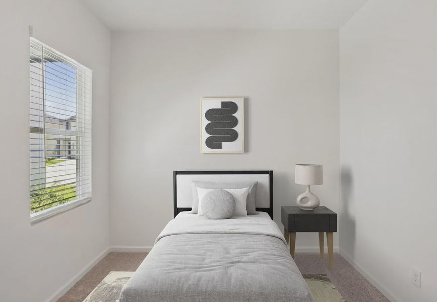 Furnished interior in a model home at Saddlebrook Ranch in Schertz (Image 9).