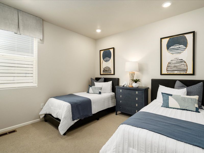 Furnished interior in a model home at Poudre Heights: The Alpine Collection in Windsor (Image 19).