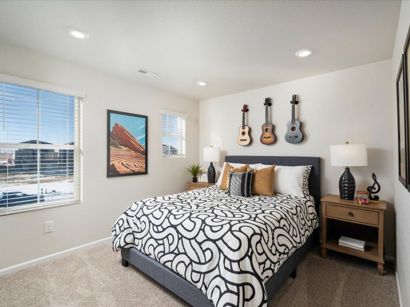 Furnished interior in a model home at Lake Bluff in Greeley (Image 19).