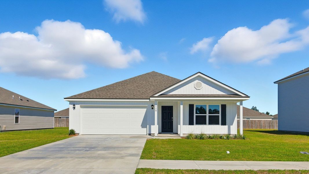 Front exterior of a home in the Wesley Park community, located in Crawfordville, FL (Image 8).