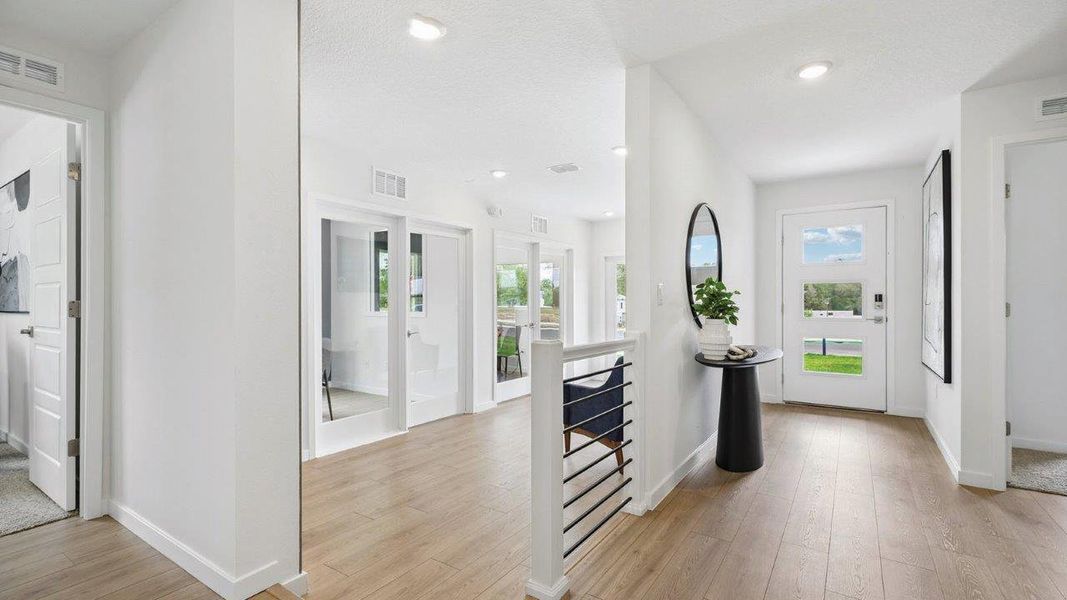 Furnished interior in a model home at Boulevard Oaks in Lady Lake (Image 4). Furnished interior in a model home at Boulevard Oaks in Lady Lake (Image 4).