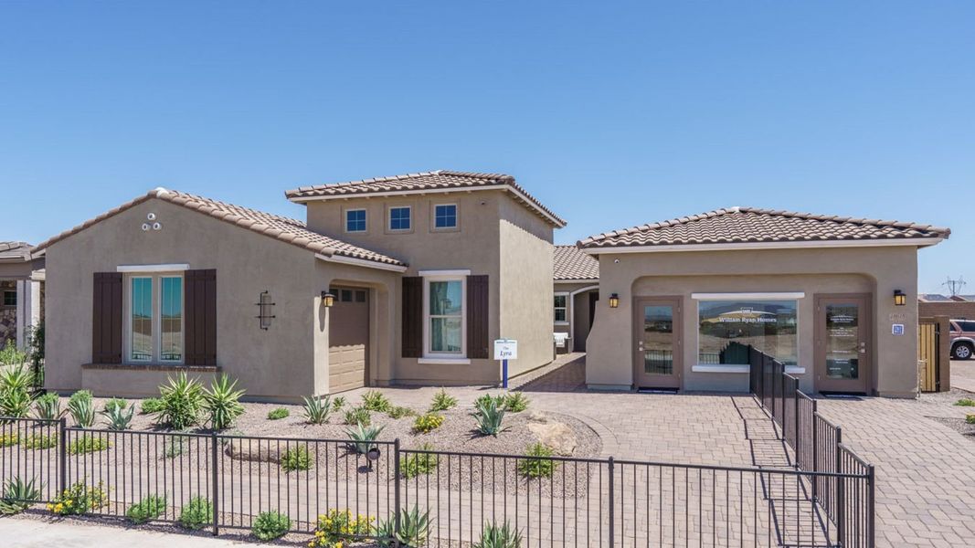Exterior details of a home in Harmony at Montecito in Estrella, Goodyear (Image 4).