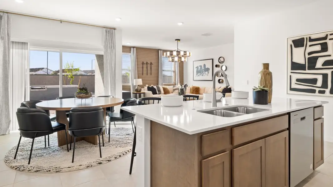 Furnished interior in a model home at Mason Ranch in Surprise (Image 4).
