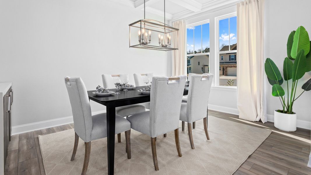 Furnished interior in a model home at Indigo at the Preserve in Myrtle Beach (Image 2). Furnished interior in a model home at Indigo at the Preserve in Myrtle Beach (Image 2).