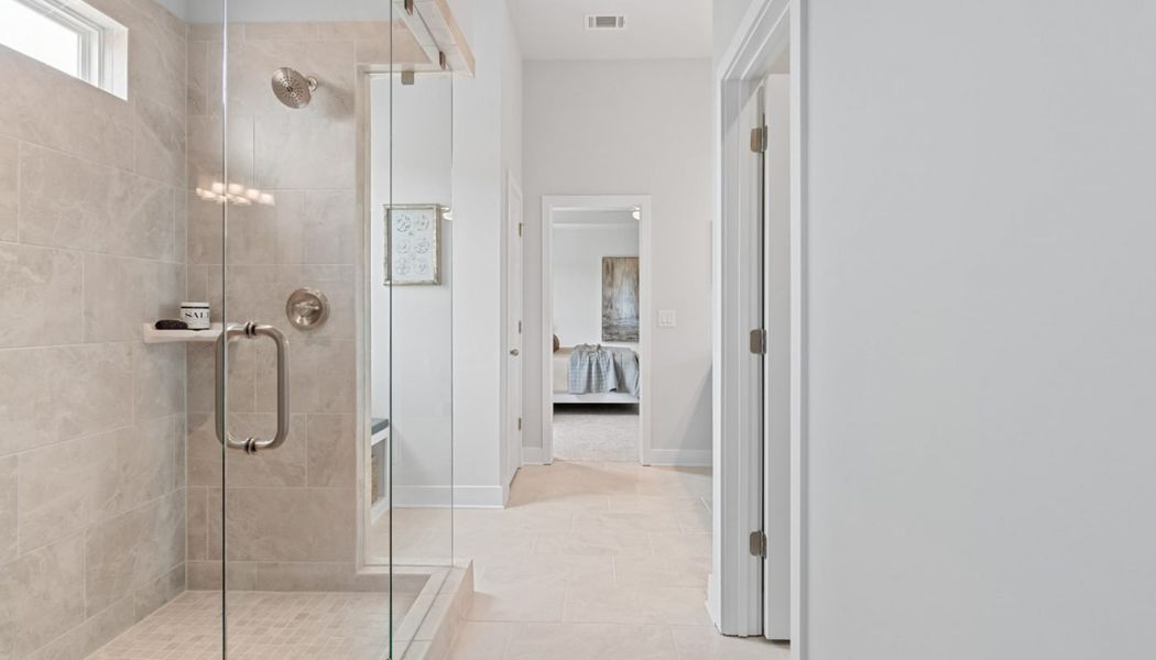 Furnished interior in a model home at Summerlin in Winder (Image 52).