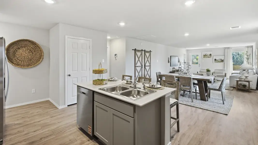 Furnished interior in a model home at Hidden Trails in Belton (Image 6).