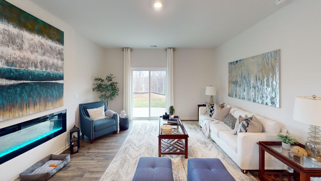 Furnished interior in a model home at Falls at Hickory in Hickory (Image 13). Furnished interior in a model home at Falls at Hickory in Hickory (Image 13).