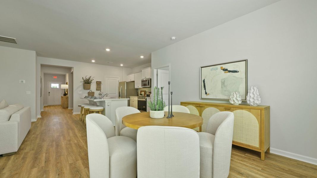 Furnished interior in a model home at Settlement at Salamander in North Charleston (Image 20). Furnished interior in a model home at Settlement at Salamander in North Charleston (Image 20).