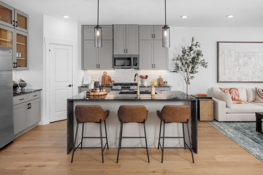 Furnished interior in a model home at Chelsea Commons in Allen (Image 14). Furnished interior in a model home at Chelsea Commons in Allen (Image 14).