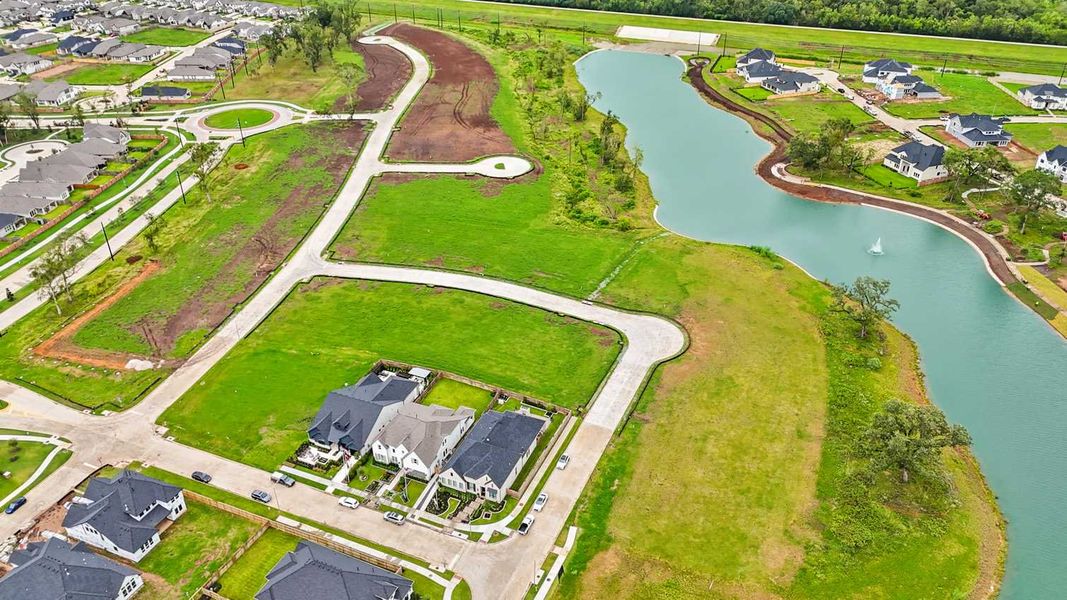 Aerial view of the Sienna community in Missouri City, TX, showing layout and nearby surroundings (Image 10).