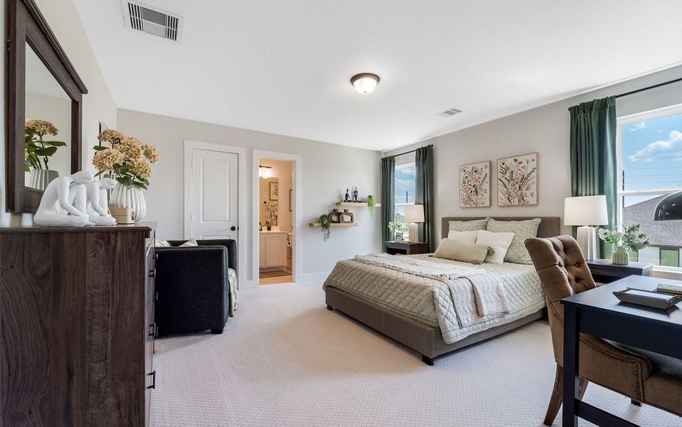 Furnished interior in a model home at Emberly in Beasley (Image 21).