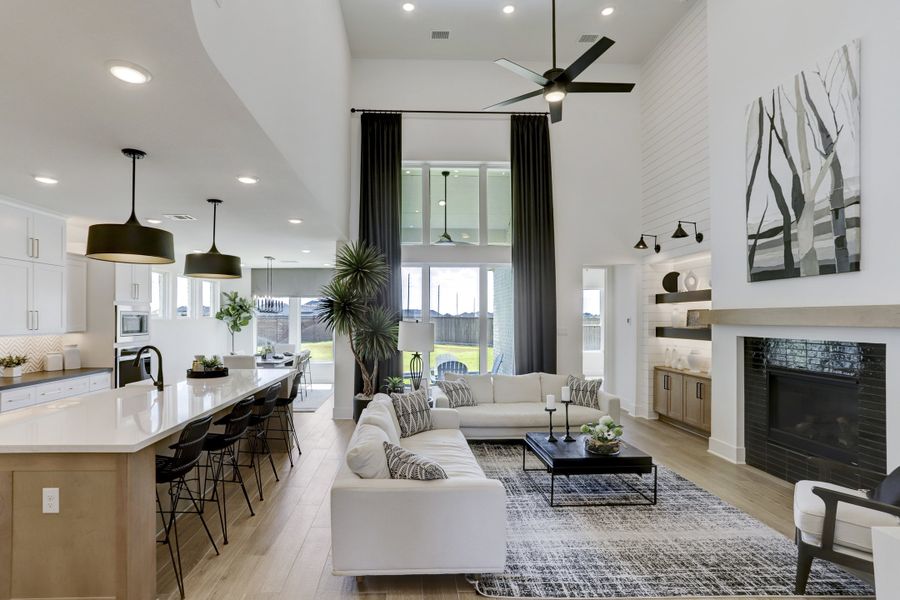 Furnished interior in a model home at Sunterra (Katy ISD) in Katy (Image 7).