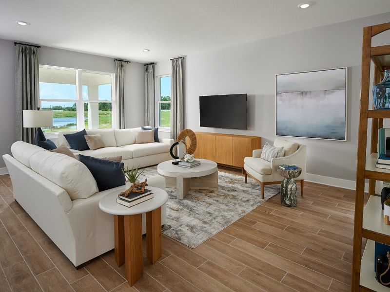 Furnished interior in a model home at Magnolia Bay - Reserve Series in Nokomis (Image 7).