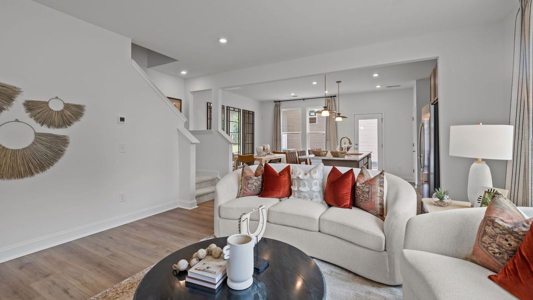 Furnished interior in a model home at Leigh Park in Charlotte (Image 11).