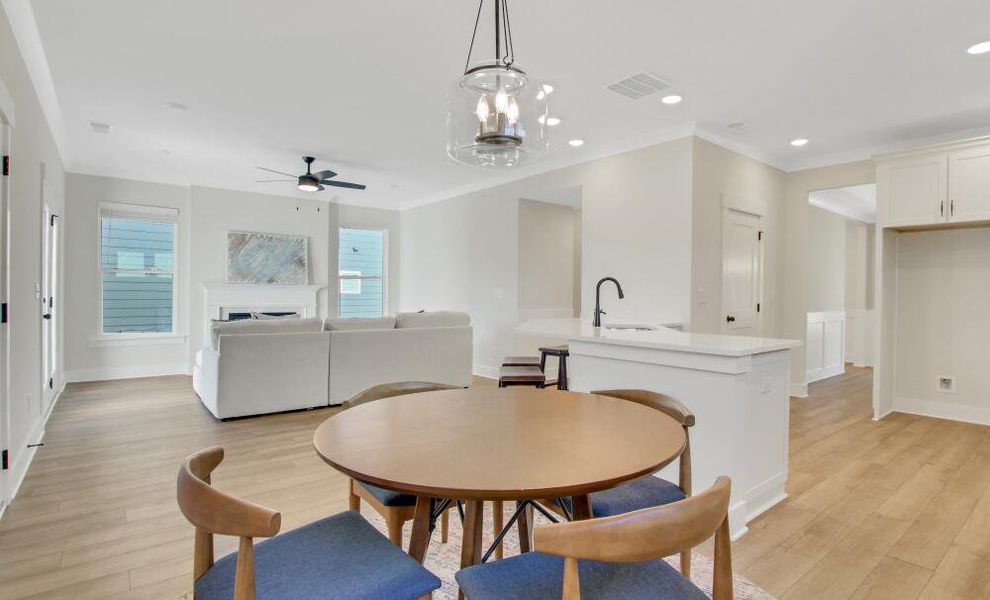 Furnished interior in a model home at Marble Tree in Ball Ground (Image 5).