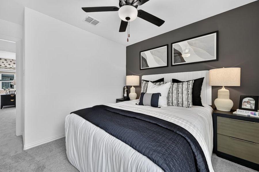 Furnished interior in a model home at Madero 50s in Haslet (Image 157). Furnished interior in a model home at Madero 50s in Haslet (Image 157).