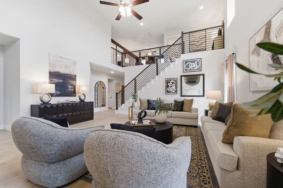 Furnished interior in a model home at Pecan Estates in Crosby (Image 25).