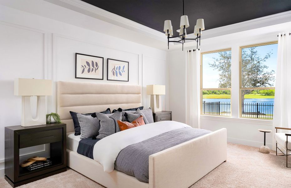 Private Owner's Suite with tray ceiling in Palmary floor plan at Del Webb Fulshear 55+ community