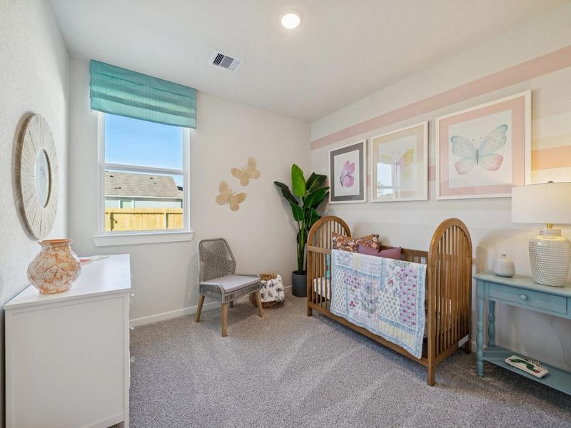 Furnished interior in a model home at Spring Branch Crossing in Conroe (Image 25).